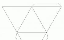 Origami pyramida - kutilský model z bankovek