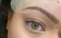 How to make a stencil for eyebrow correction?